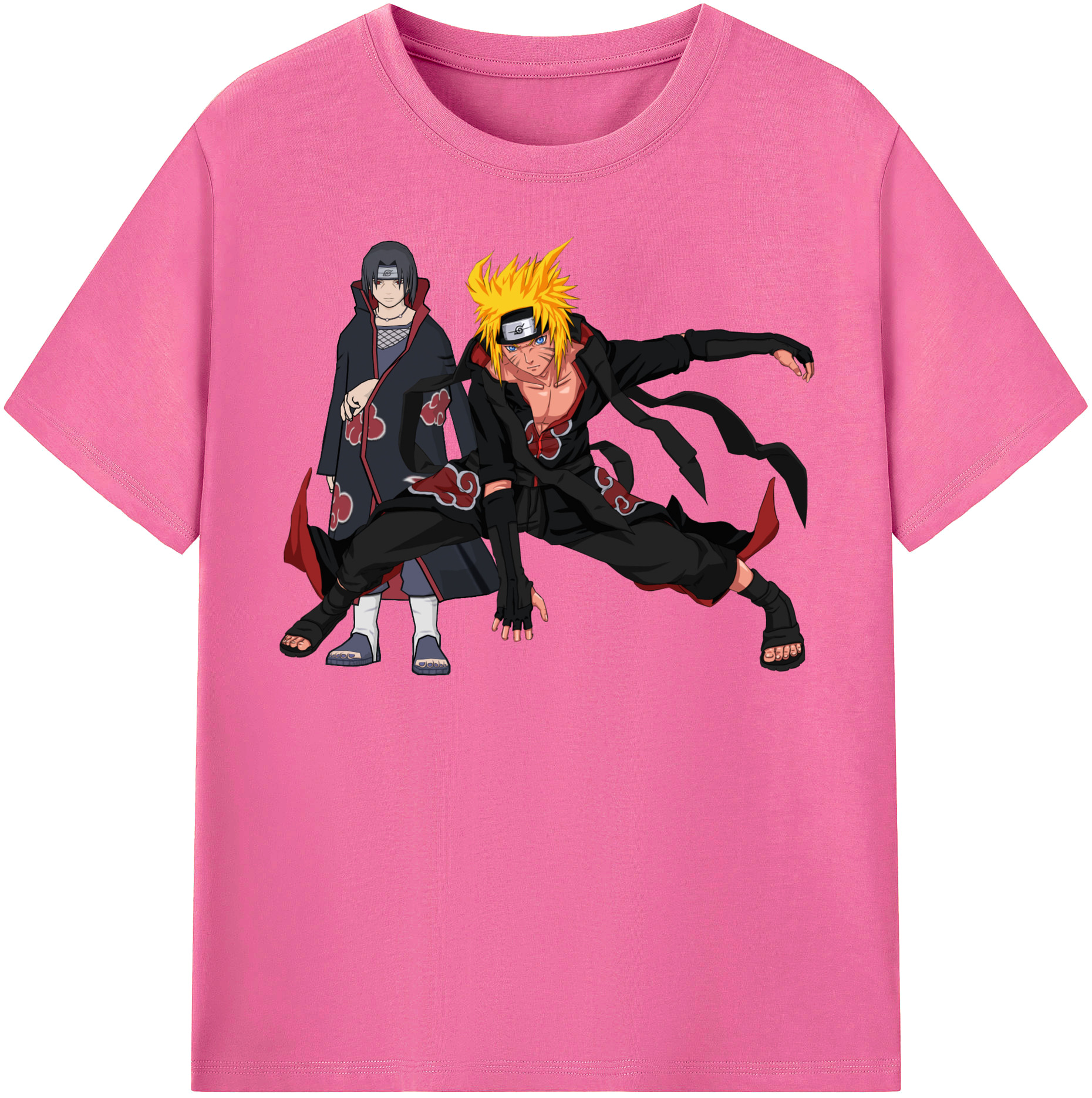 （画像用） NARUTO -ナルト- うずまき ナルト Uzumaki Naruto レディースカジュアルプリントTシャツ（綿100％）